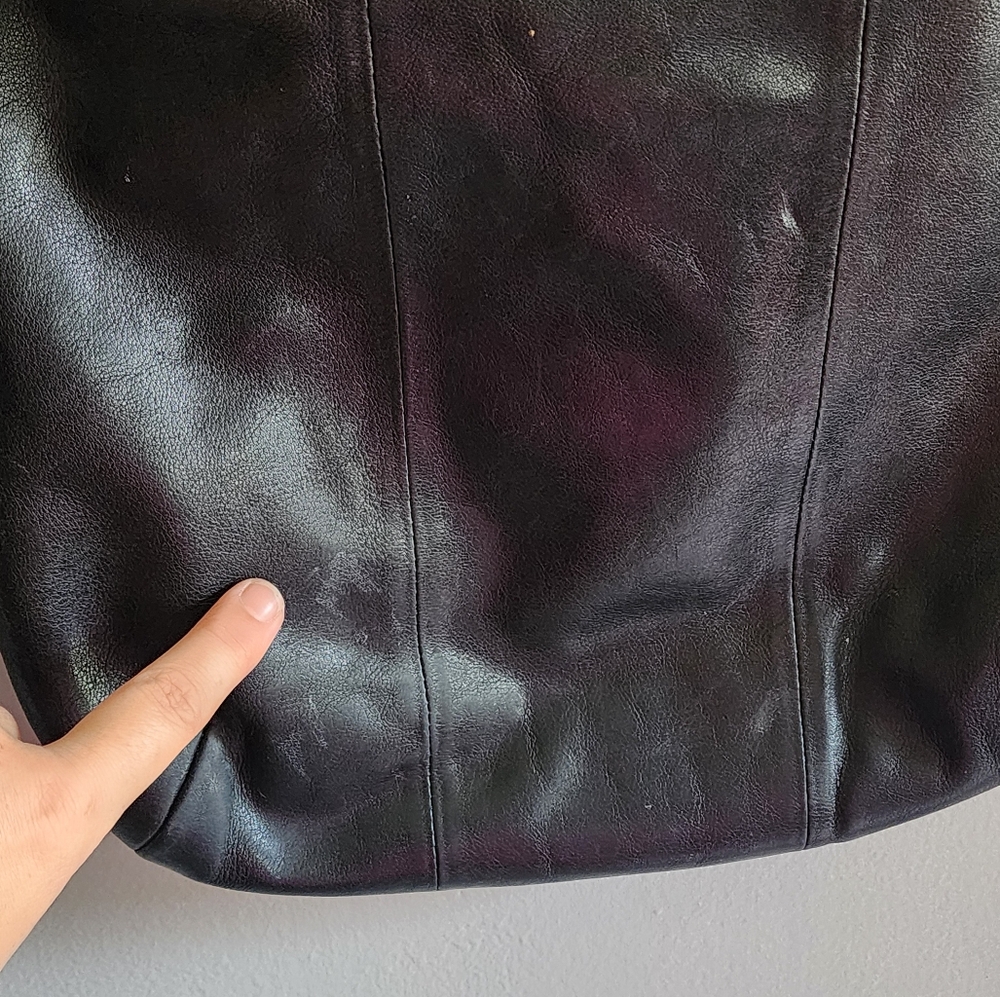 Coach Kristen Vintage Black Leather Hobo Bag - Picture 9 of 16